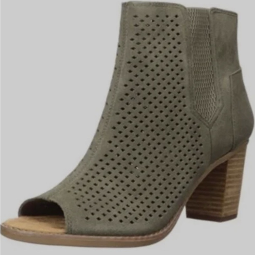 Tom’s Majorca Open-Toe Ankle Booties